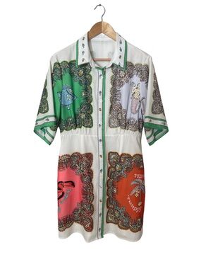 NWOT  Mini Collared Shirt Dress